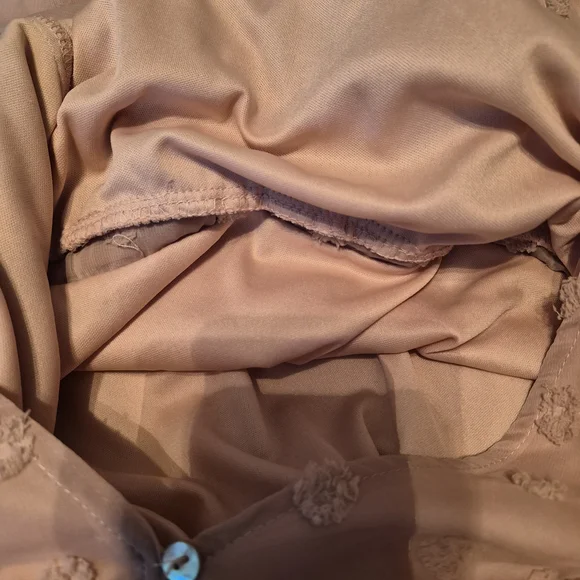 entro Dusty Rose Long Sleeve Dress Size Medium - Picture 8 of 9